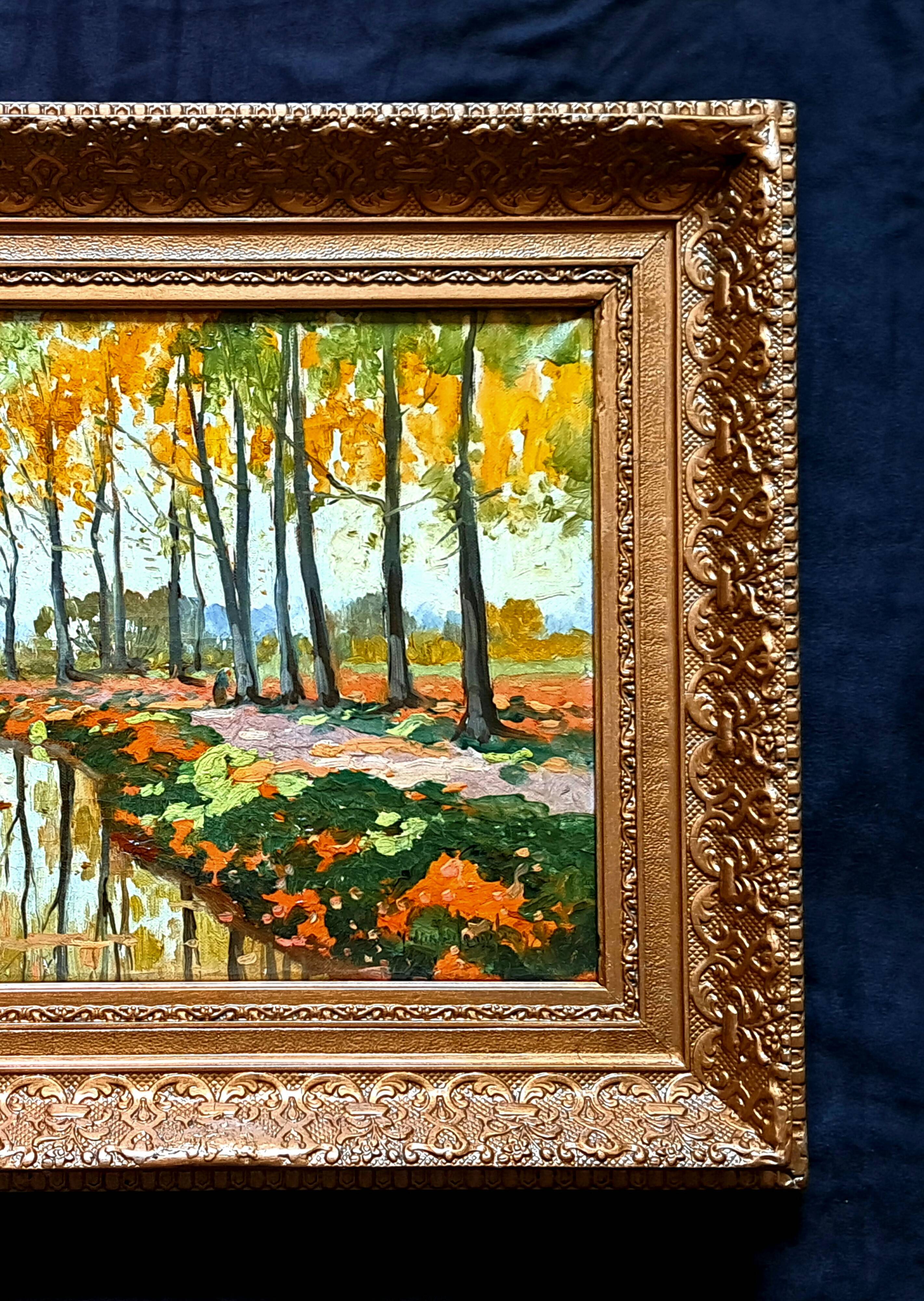 Post-Impressionist painting signed in Fauvism style - Russian School, 1924