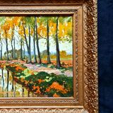 Post-Impressionist painting signed in Fauvism style - Russian School, 1924