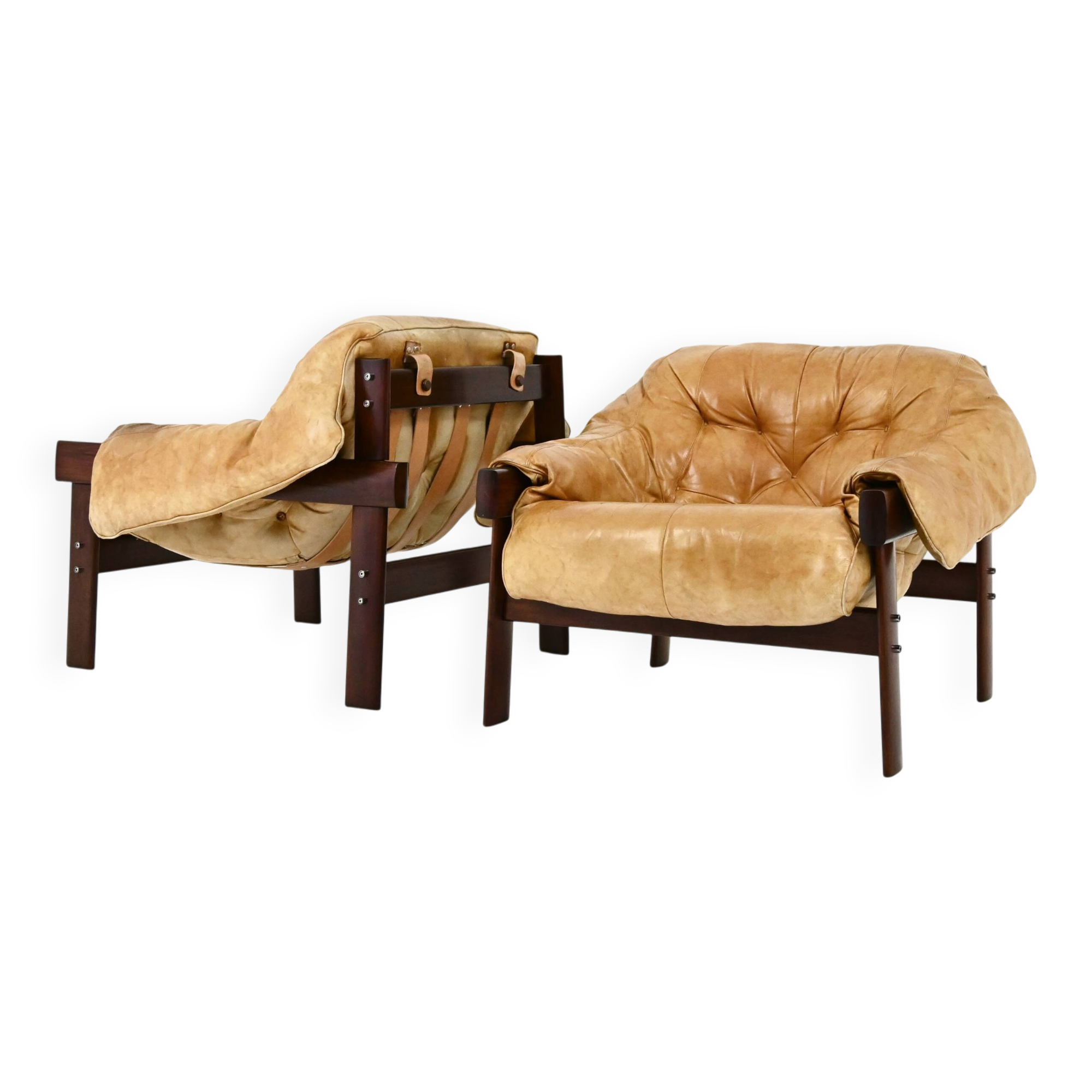 Set of 2 "MP-41" Armchairs by Percival Lafer for Lafer MP, 1970s