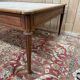 Flat desk – Louis XVI style – Stained beech – To be reupholstered