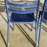 Suite de 4 chaises bistrot vintage