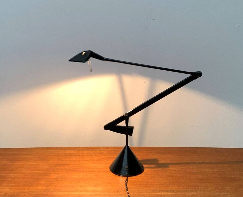 Vintage postmodern Italian table lamp Zelig by Walter Monici for Lumina, 1990s.