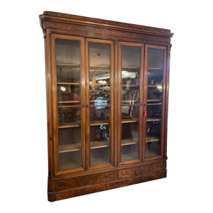 vitrine 1900 en noyer