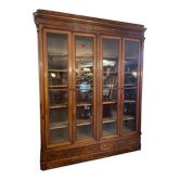1900 walnut display case
