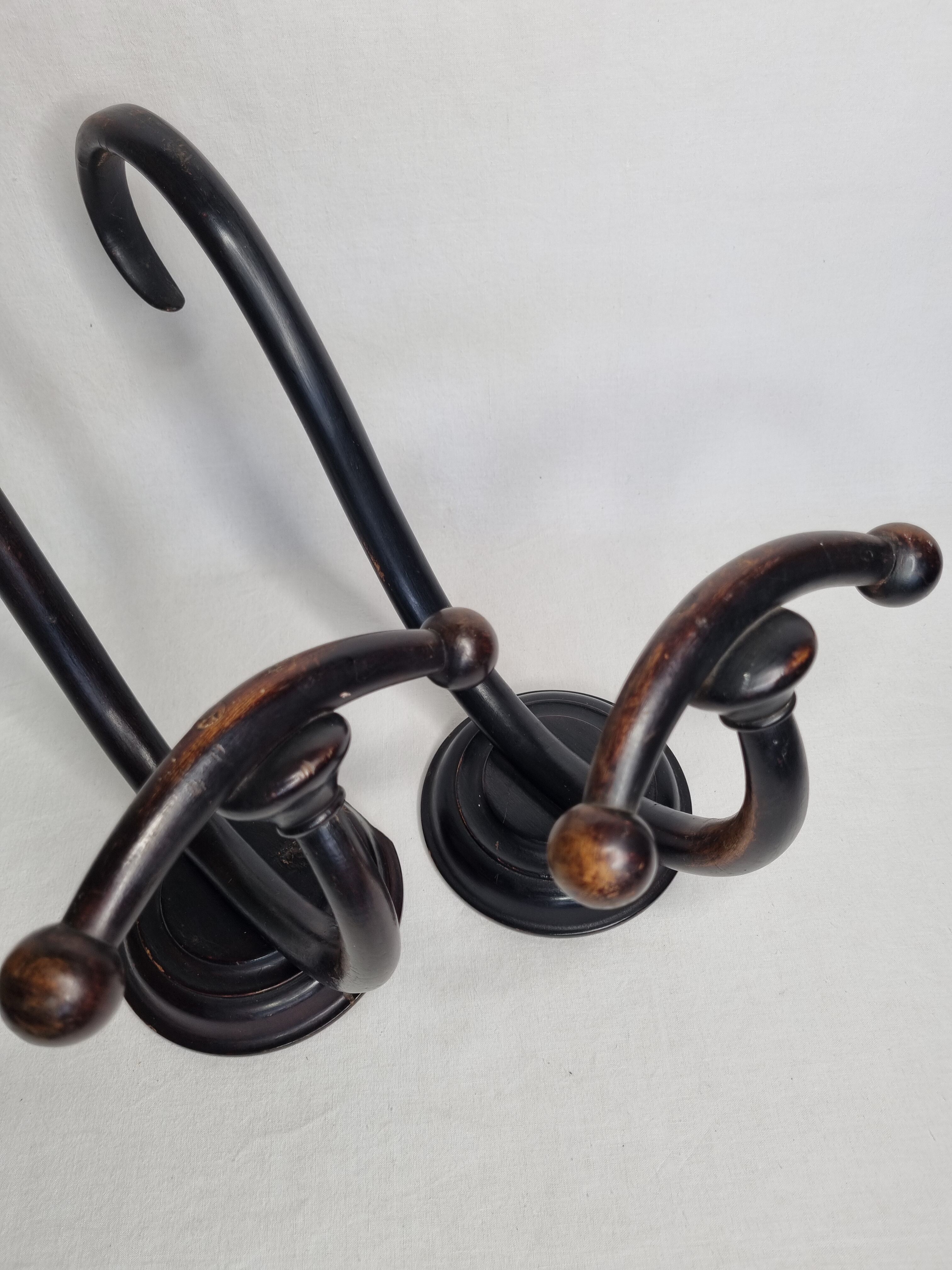 Pair of wall-walled art nouveau