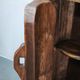 1960s French Brutalist Sculptural Solid Elm Wood Tree Trunk Cabinet