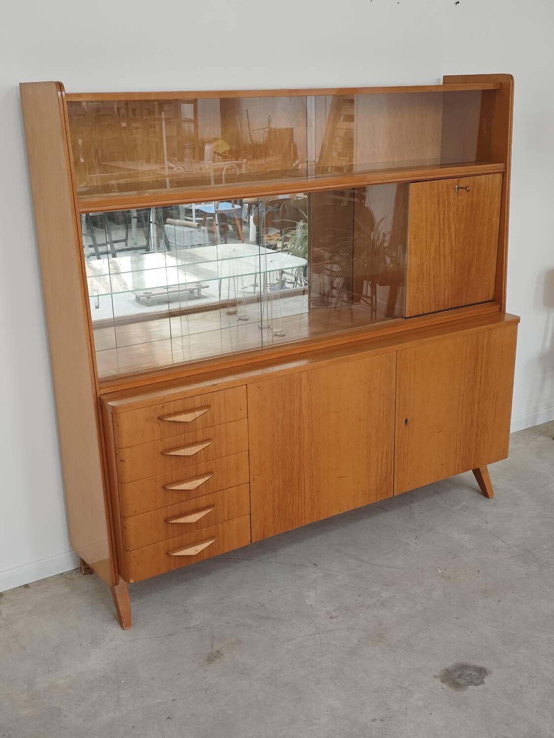 Vintage Czech display cabinet by Frantisek Jirak for Tatra 1960