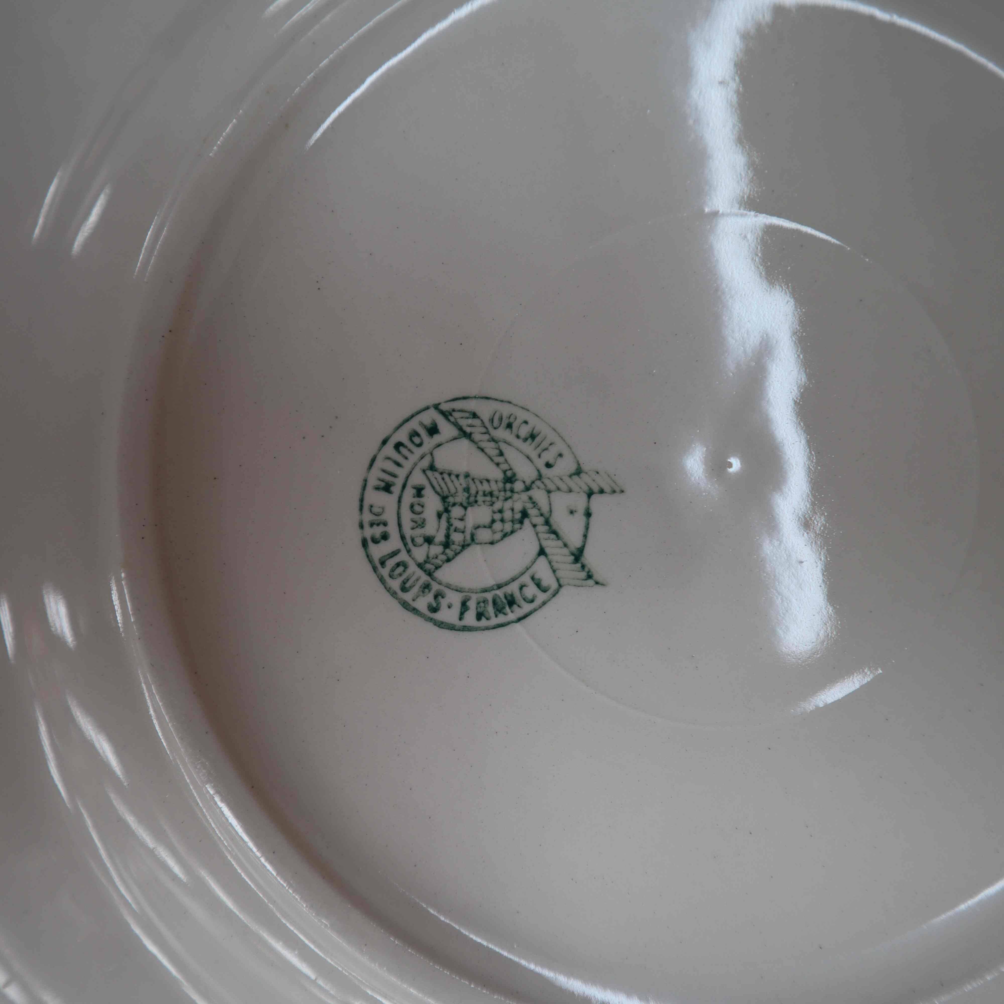 Set of 6 “Orchies Moulin des Loups” Dinner Plates