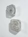 Pair of woven textured glass wall lights by Leuchten, Germany, 1970s