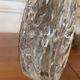 Vintage German glass block soliflore