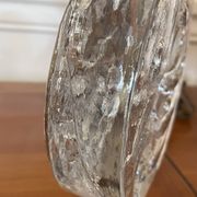 Soliflore bloc de verre allemand vintage
