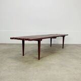Banc à lattes en bois style scandinave, vintage