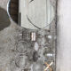 Silver metal bathroom set