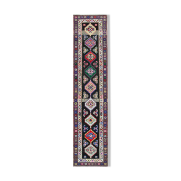 Tapis turc tissé à la main 88 cm x 384 cm