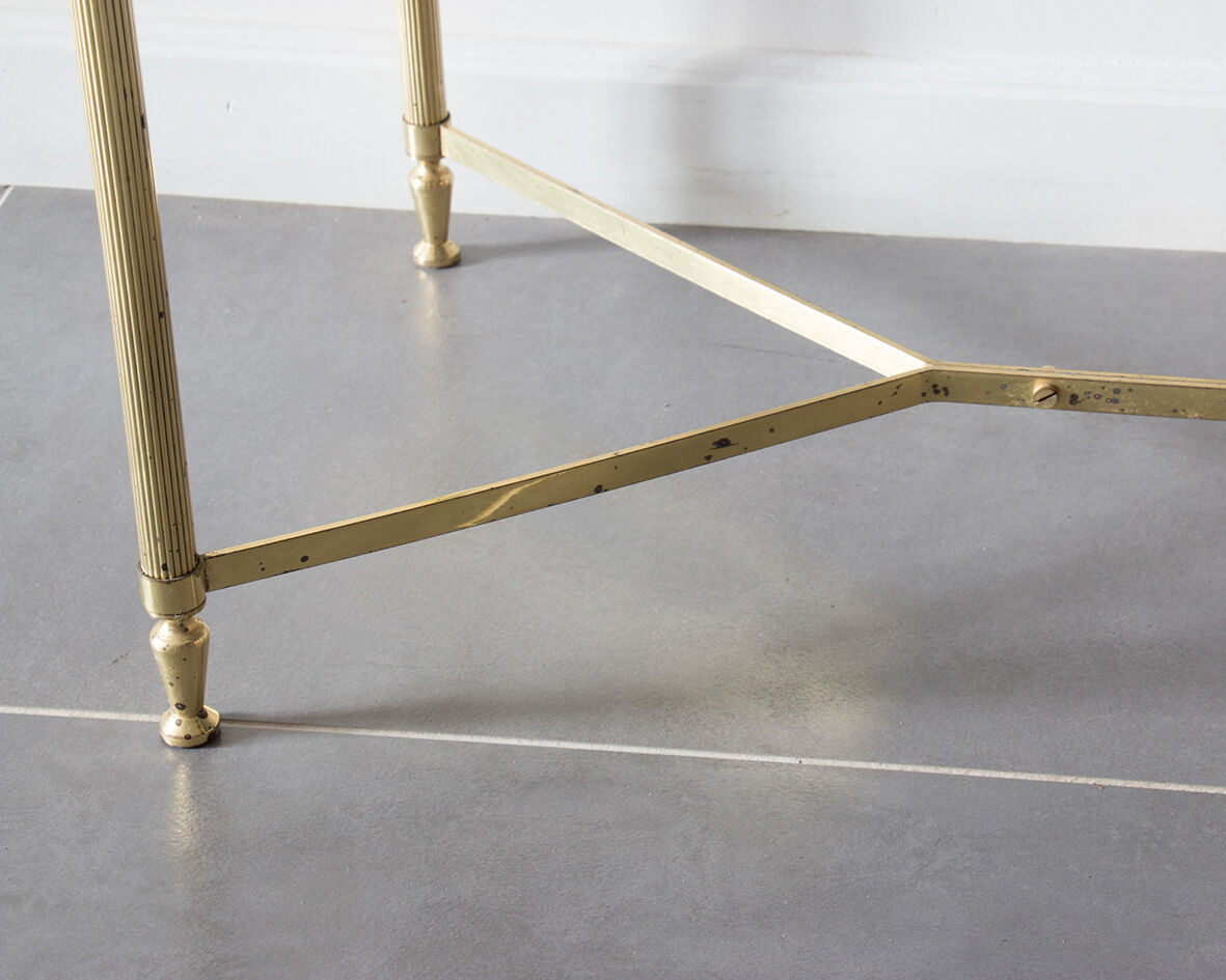 Green marble coffee table