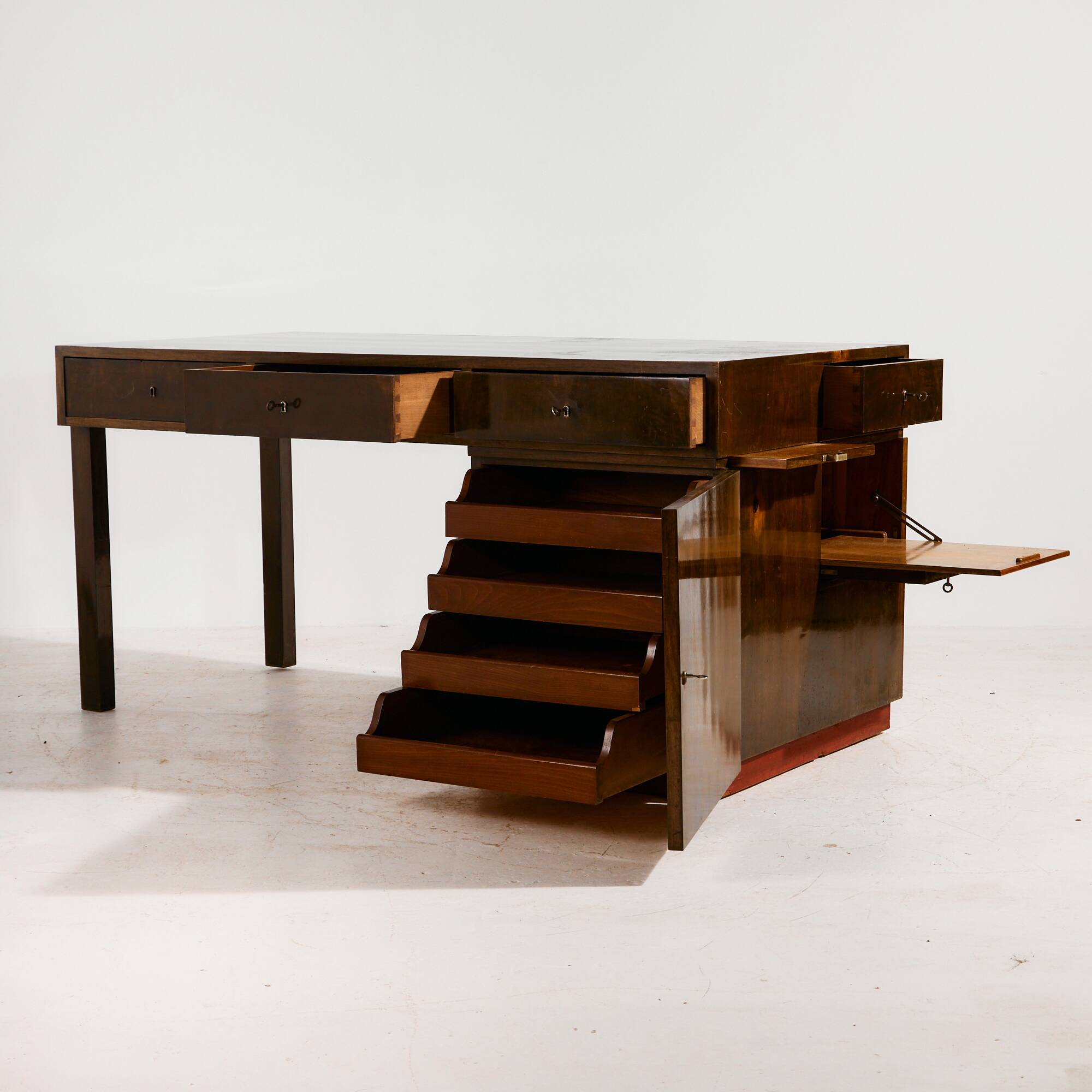 Art Deco desk and armchair, set of 2