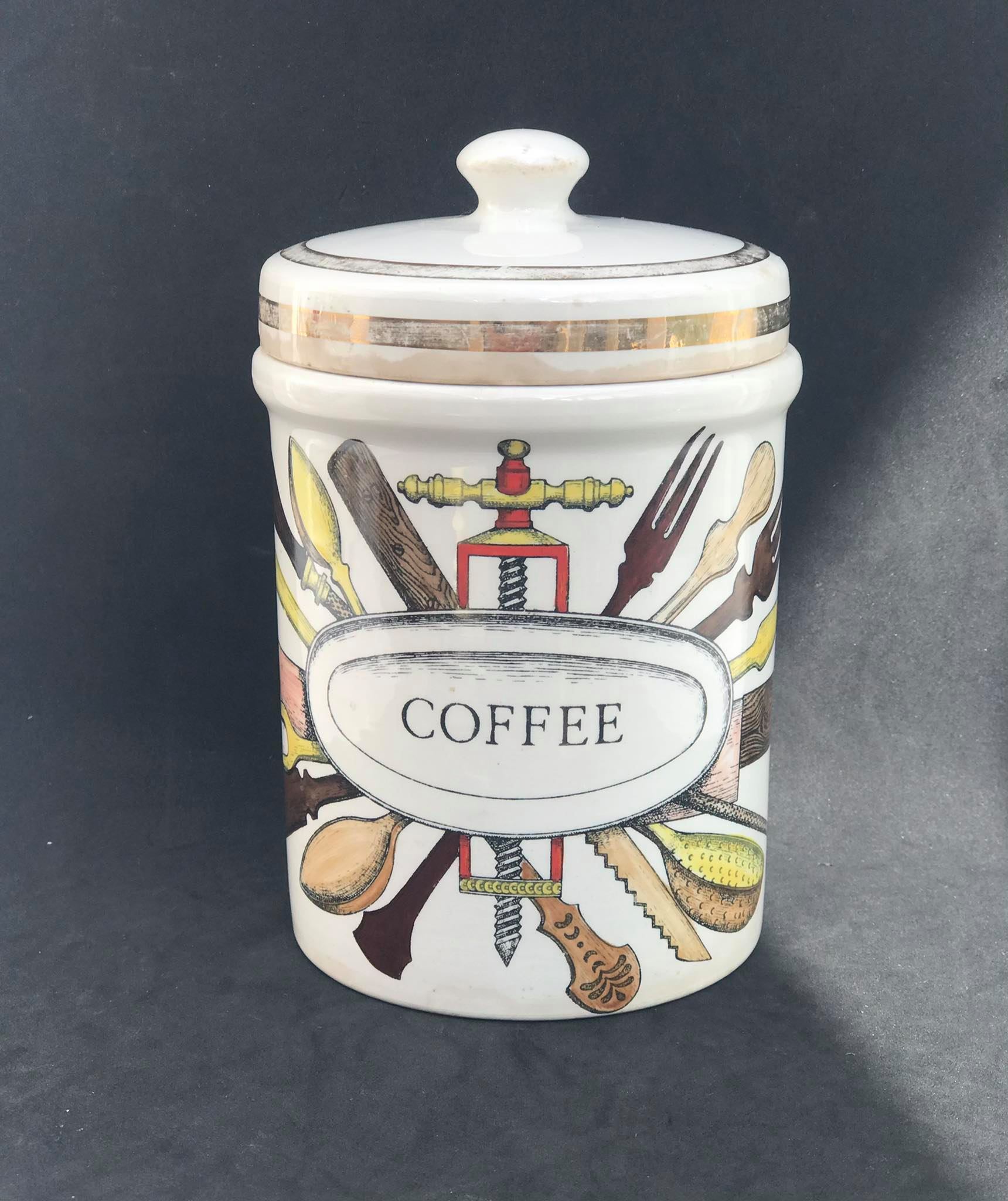 Fornasetti coffee jar