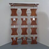 Mid-Century Teak Wardrobe with Hat and Coat Rack, 1960s