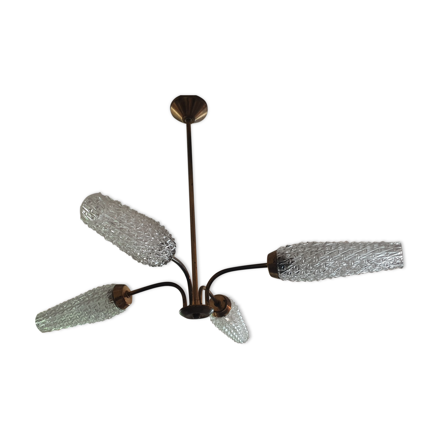 Vintage four-branch chandelier