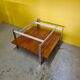 Vintage coffee table with travertine top, 1960s.