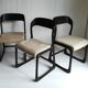 Lot de 3 chaises traîneau