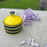 Yellow and navy jar