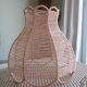 Braided pink cotton lampshade