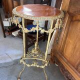 Bronze pedestal table