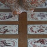 Modern Danish coffee table/console in oak with tiled top, Frits Henningsen, 1950s.