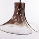 Vintage mid-century glass hanging lamp by J. T. Kalmar, 1960