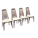 Set of 4 vintage Danish design dining room chairs 'Eva' by Niels Koefoed for Koefoeds Hornsle