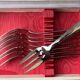 Goldsmith's box of 19 fish cutlery