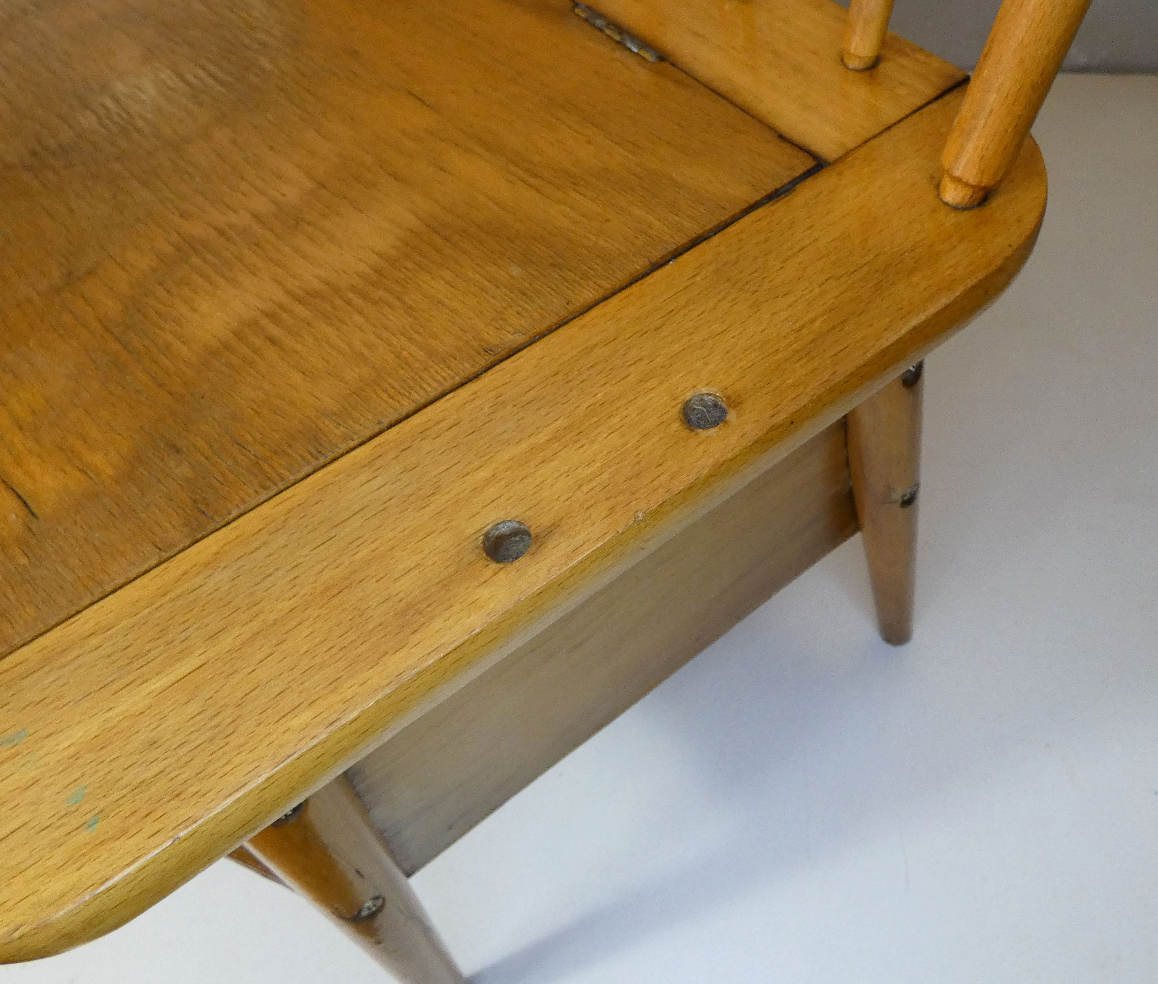 Old wooden bench for children