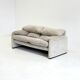 Cassina Maralunga 2-seater sofa by Vico Magistretti off-white with subtle pattern