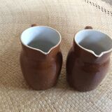 Série de 2 pots en grès