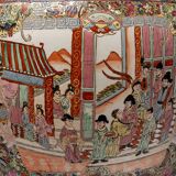 Pair fish aquarium - chinese porcelain - cloisonné enamel - canton - epoch: xxth century