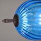2 suspensions en verre de Murano bleu, 1960