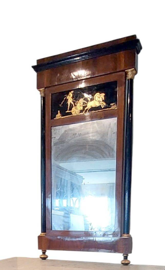 Commode Empire avec miroir - Italie du début du XIXe siècle (Lucca)