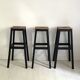 Set of 3 high workshop stools