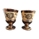 Pair of small Jersey earthenware vases