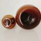 Murano, set of two brown blown glass vases