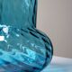 Antique turquoise art nouveau blown glass vase