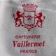 Orfevrerie Vuillermet - champagne bucket in silver metal and golden handles