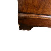 Vintage wooden chest of drawers with "gold" handles