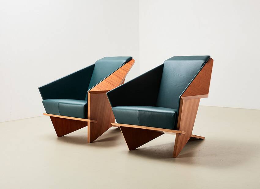 Frank Lloyd Wright Pair of Taliesin 1 Lounge Chairs for Cassina 1949/2018