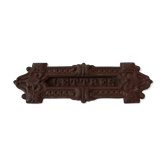 Cast-iron mailbox façade with fastening