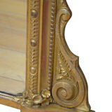 Victorian gilded overmantel mirror 95x131cm