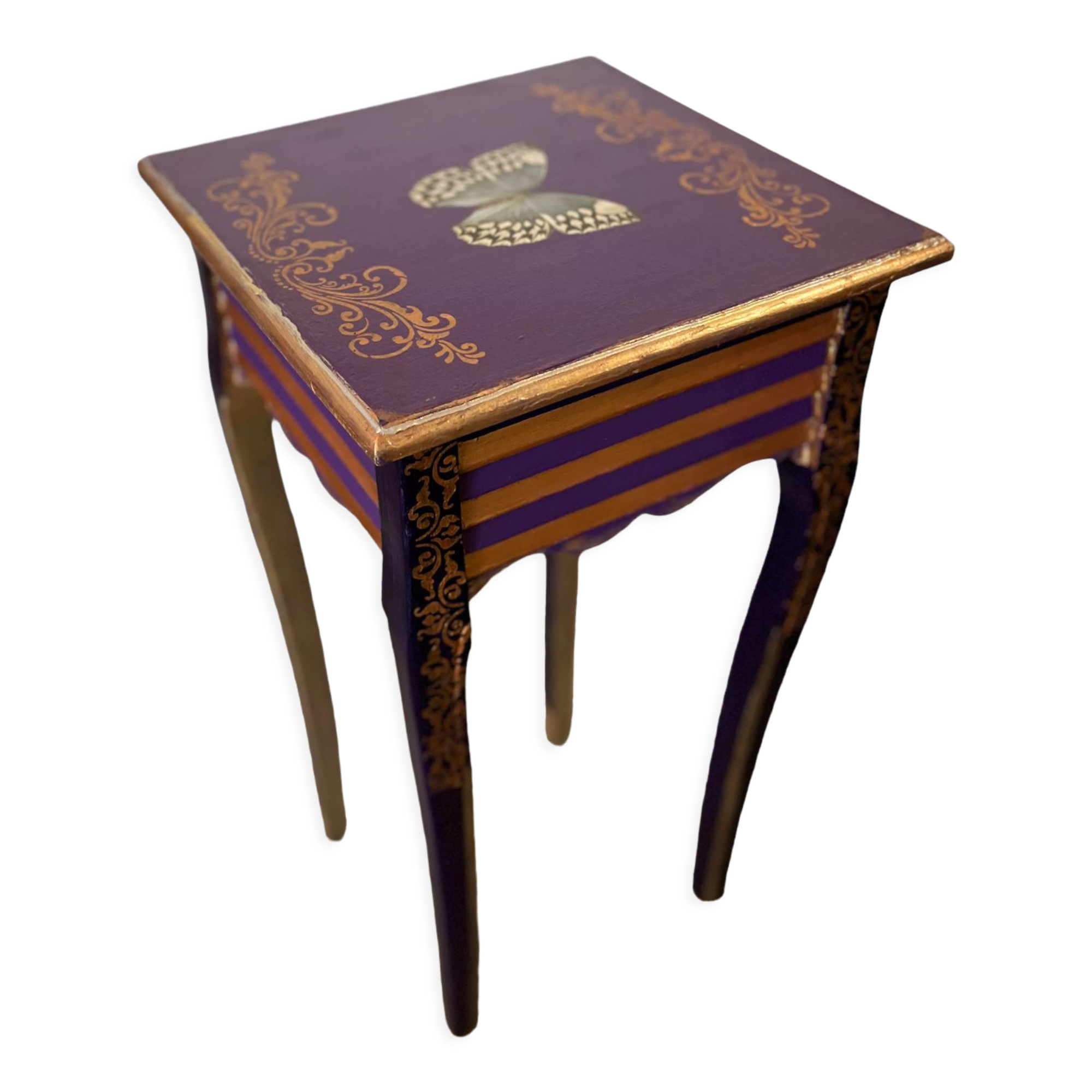 Butterfly wood console