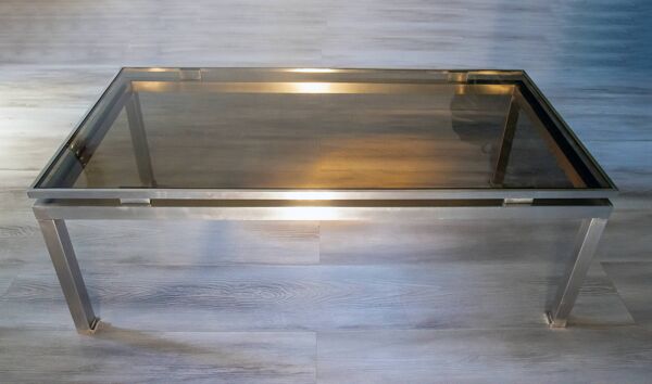 Table basse 1970 par guy lefevre pour la maison jansen