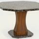 Art Deco dining table with octagonal granite top